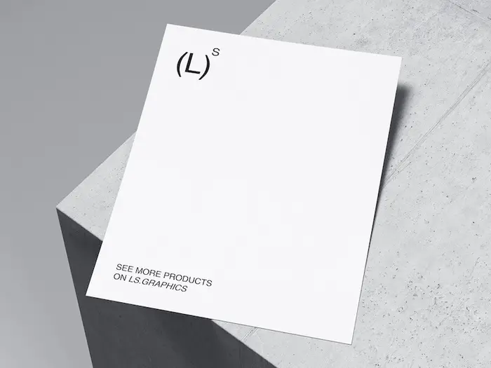 Qubus, Clear and Neat Paper Mockup, US, 06