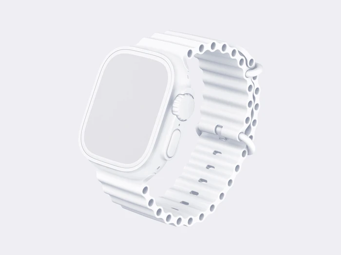 Watch Ultra Mockup, Clay 16
