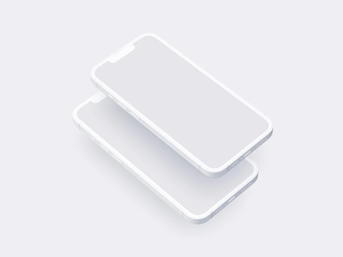 iPhone 14 Clay Mockup, 19
