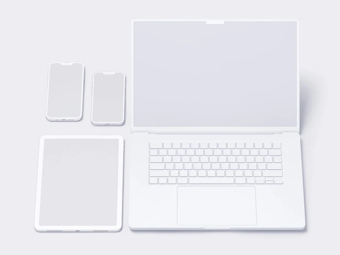 Apple Mockups Bundle, Clay, 29