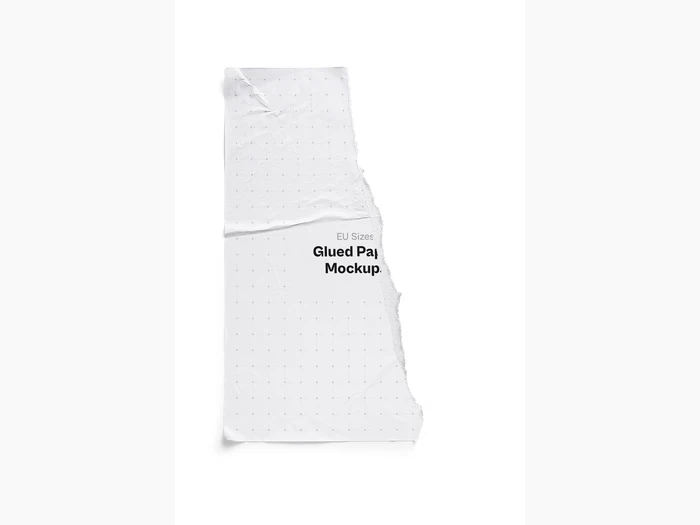 Glued Paper Mockup, EU Glossy, 02