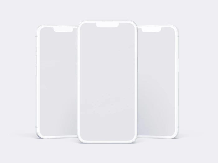 iPhone 14 Clay Mockup, 20