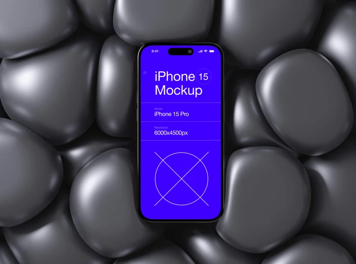 Free I-Mockup: Stylish 15 iPhone Mockup