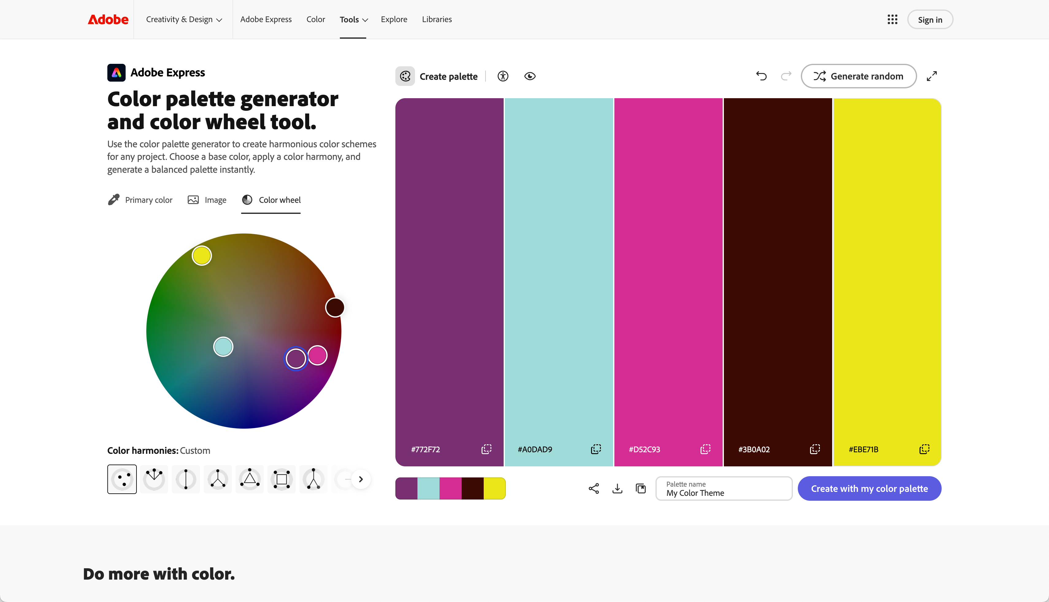 Adobe Color wheel