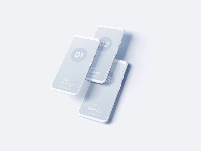 Android Note Clay Mockups, 08