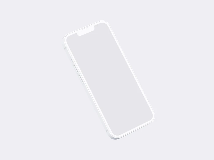 iPhone 14 Clay Mockup, 17