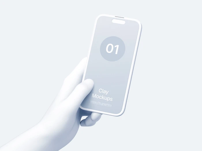 Hands Clay Mockups, 16