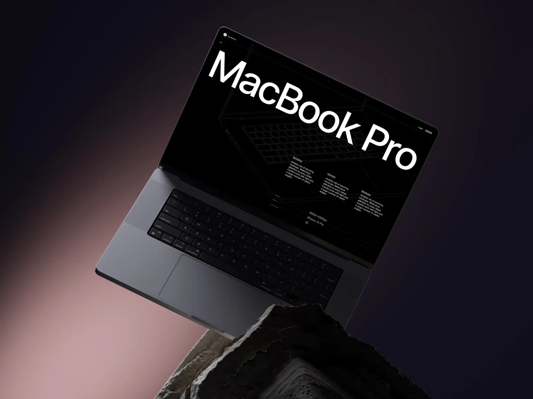 B-Mockups: MacBook 16 Pro 1