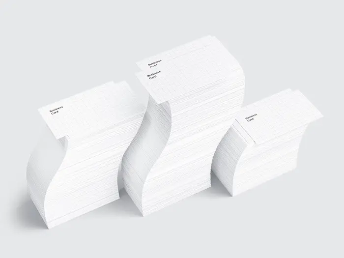 Business Card Mockups, US-Angled, 03