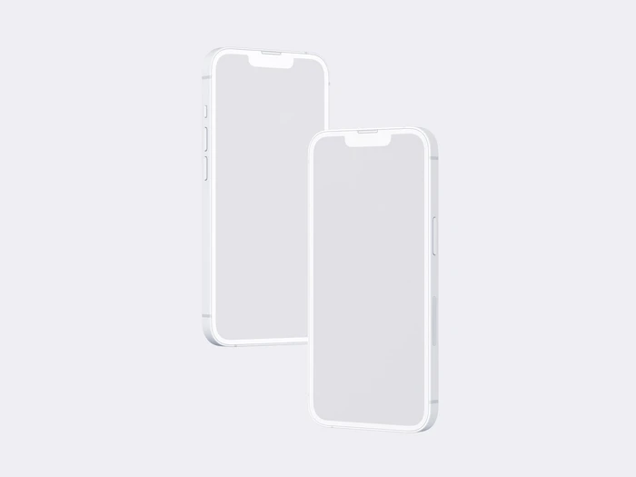 iPhone 14 Clay Mockup, 01