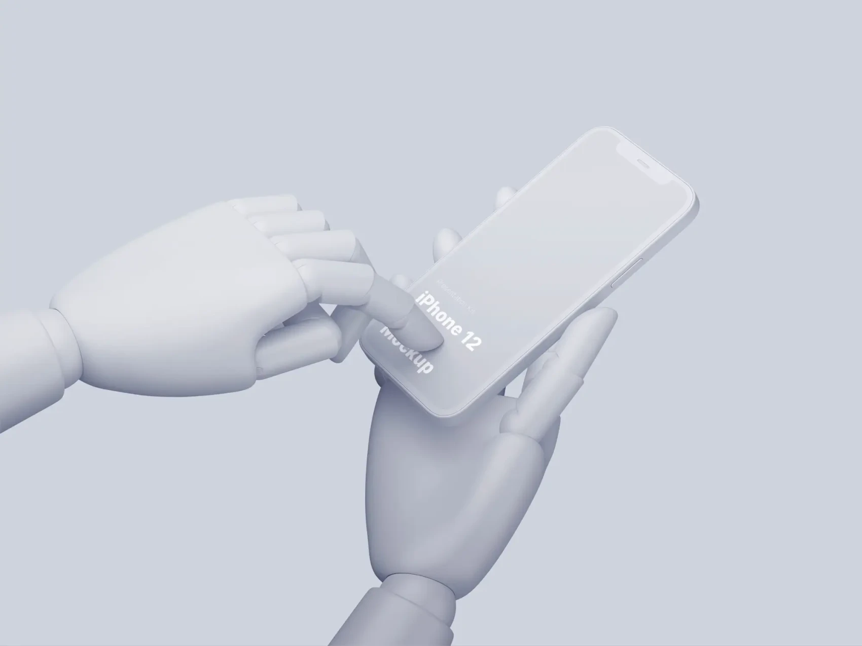 Wooden Hands iPhone 12 Pro Mockups 13