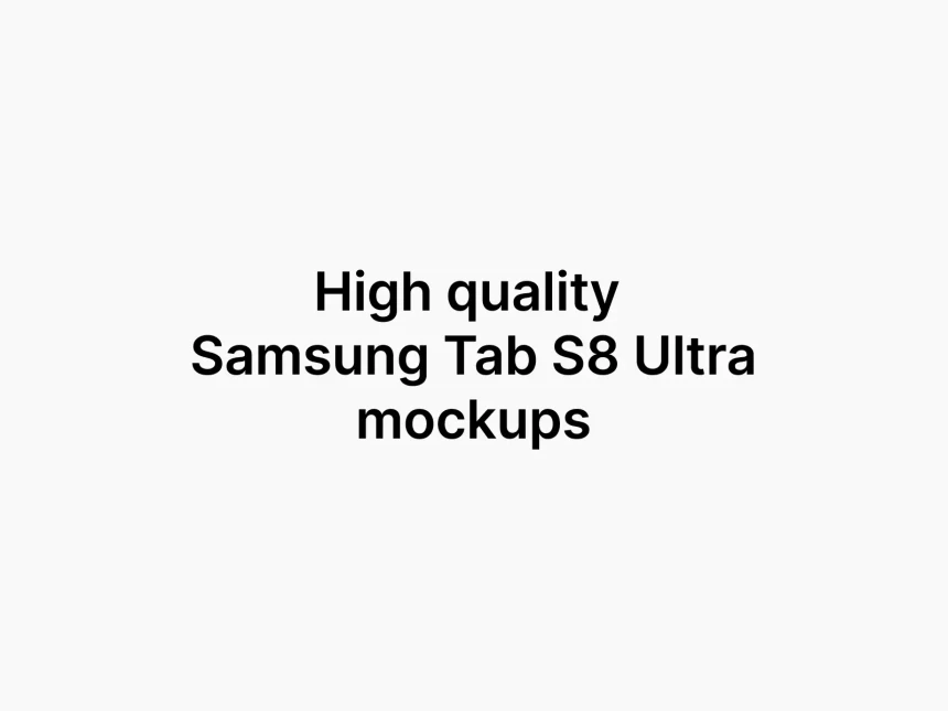 Samsung Tab S8 Ultra Mockups 2