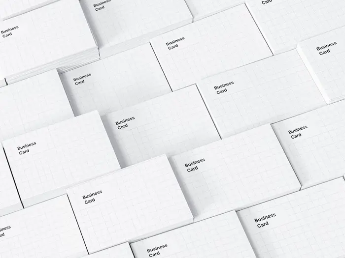 Business Card Mockups, EU-Angled, 01
