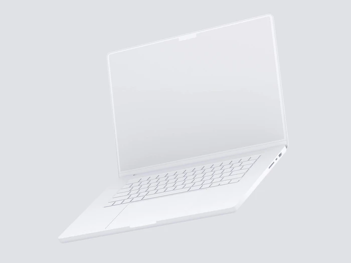 MacBook Pro 16 inch Clay Mockups, 04