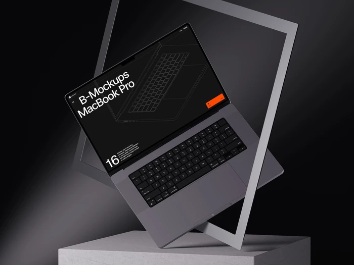 B-Mockups: Macbook Pro, 03