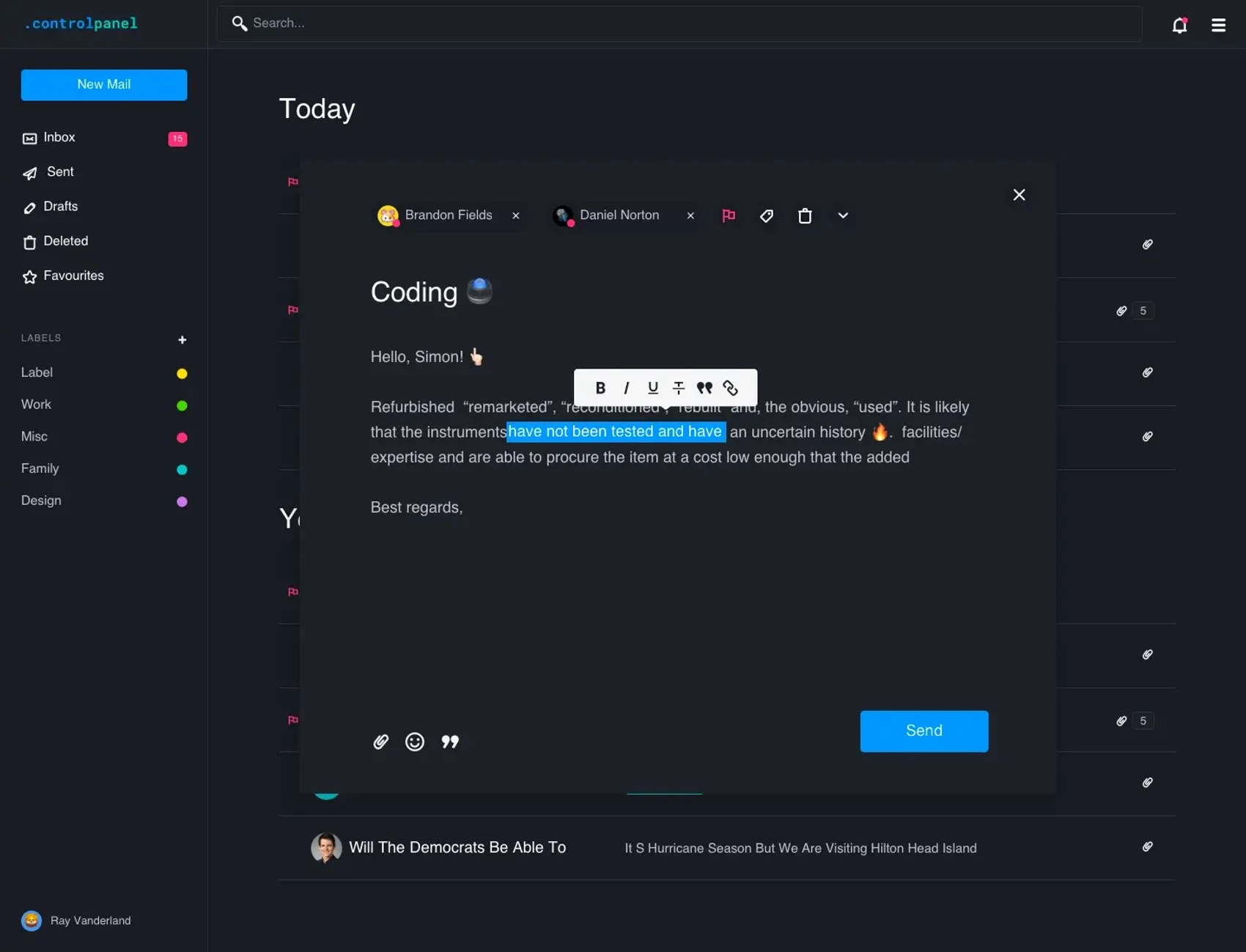 Control Panel 43
