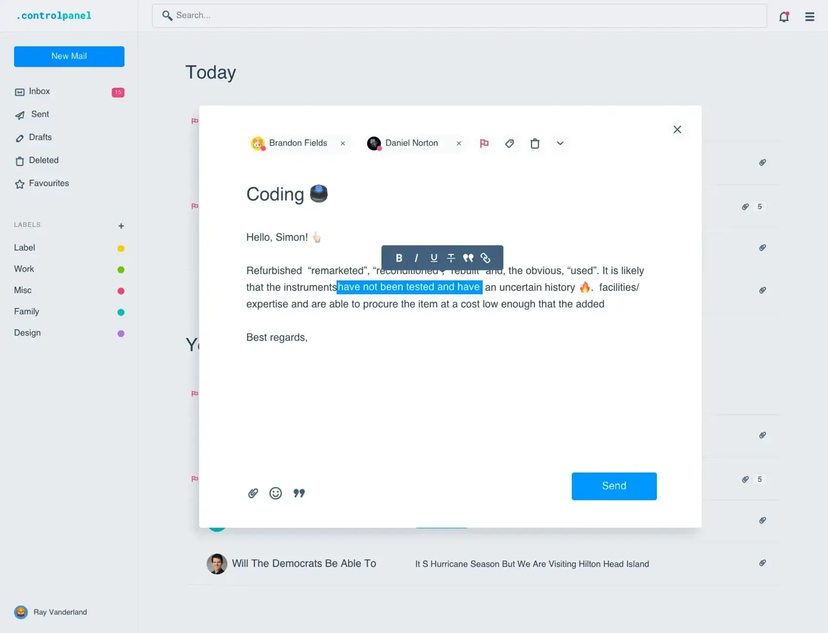 Control Panel 23