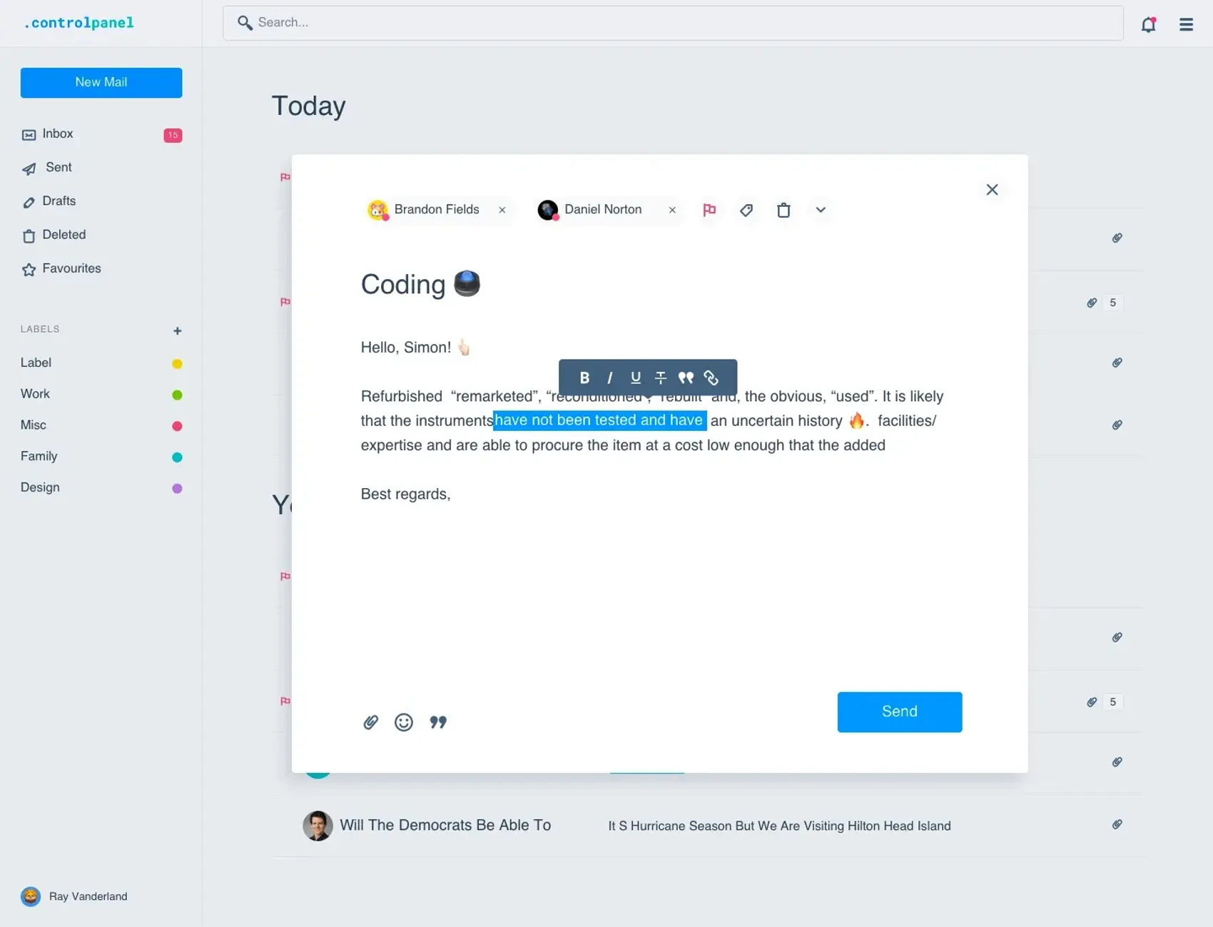 Control Panel 23