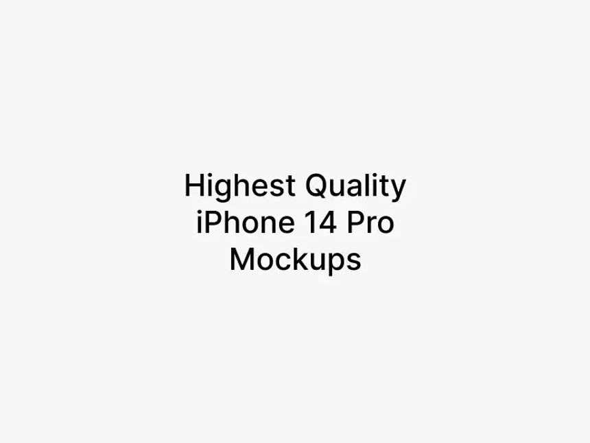 iPhone 14 Pro Mockups 2